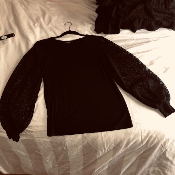 Lauren Ralph Lauren Tops - Black lace lauren Ralph Lauren long sleeve top